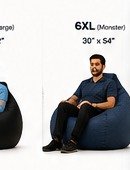 Stylecraft 6XL bean bag size guide