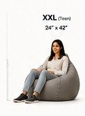 Stylecraft XXL bean bag size guide