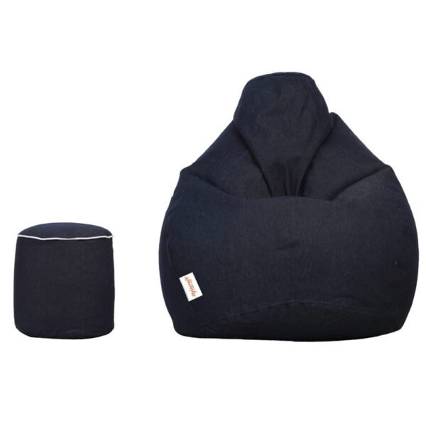Stylecraft XXL Denim Bean Bag with Footrest | Premium Bean Bag Worldwide
